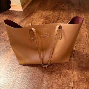 Coach Brown Leather Tote Bag